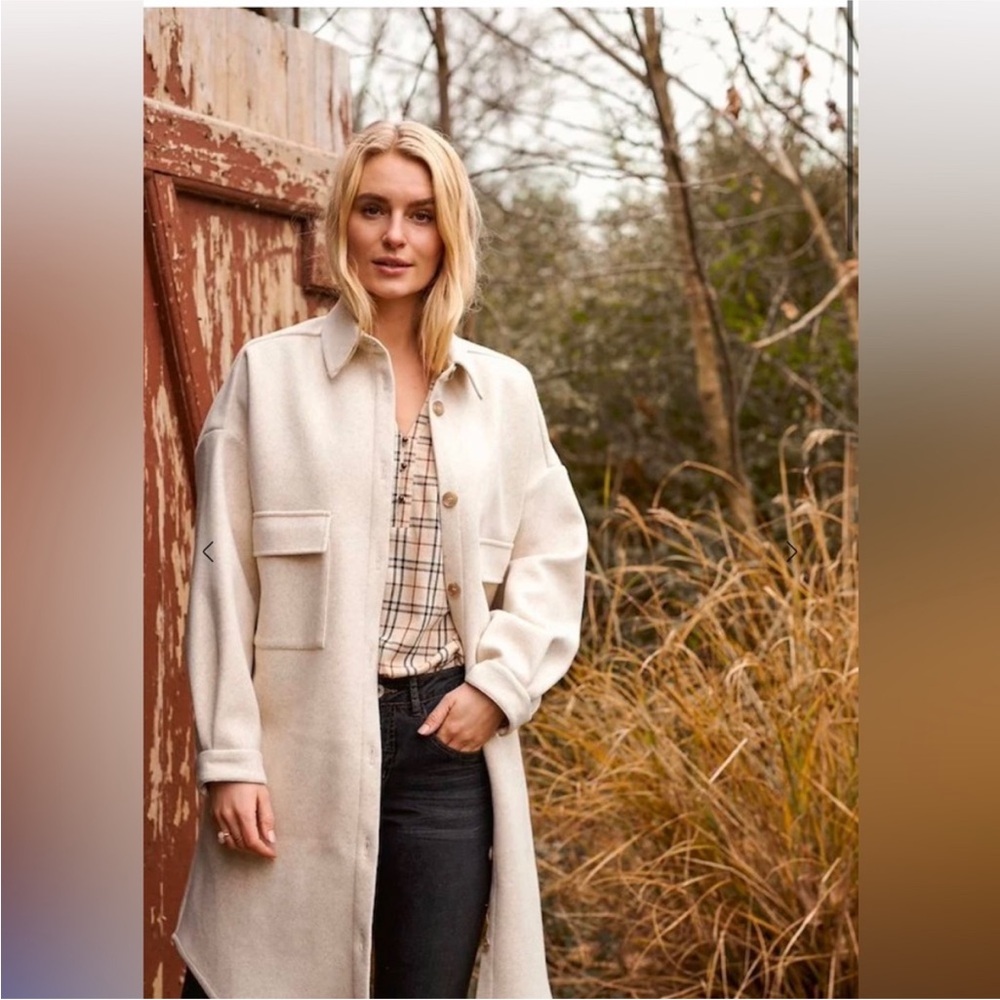 Elegant Cream Women's Trench Coat